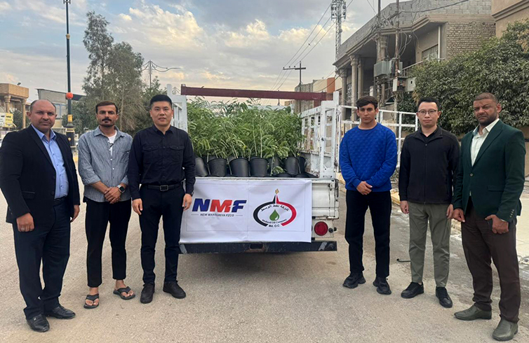 NMF Donates tree saplings to the Baquba Government