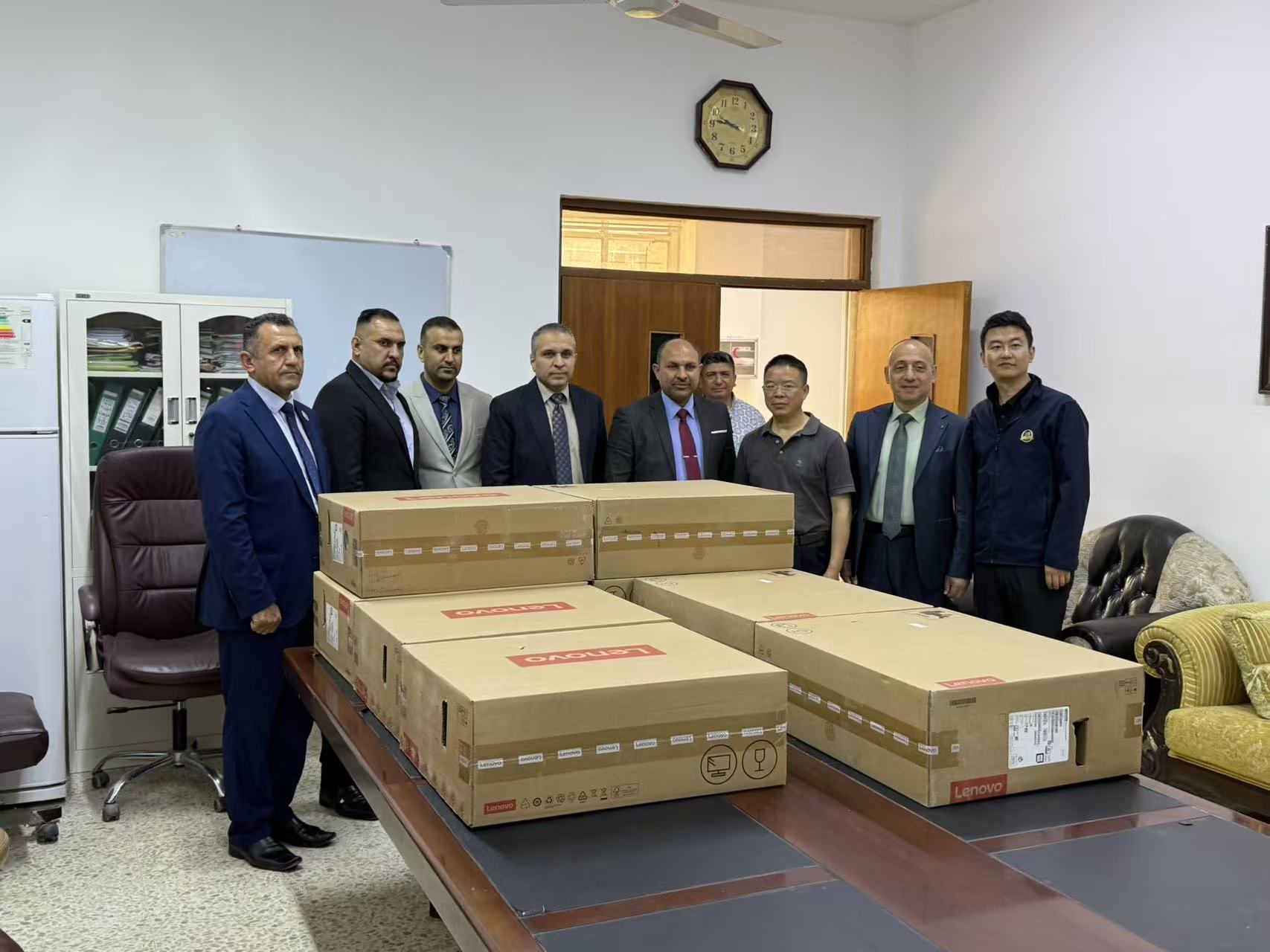 NMF Visits University of Diyala for Donation and Exchange, Supporting Education Development